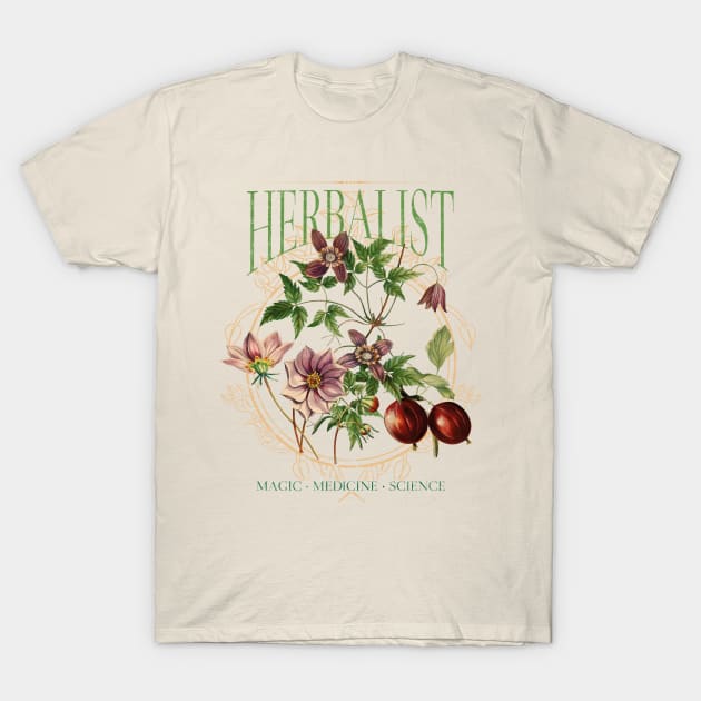 Herbalist - Magic, Medicine, Science T-Shirt by LAPublicTees